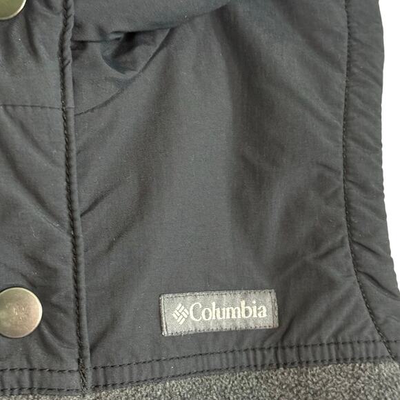 Columbia Sportswear Vest Women's Small Gray Fleece Sherpa Lined Hood - Picture 3 of 9
